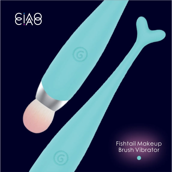 Ciao Fishtail Makeup Brush Vibrator - Dual Head Pleasure with 10 Vibrations